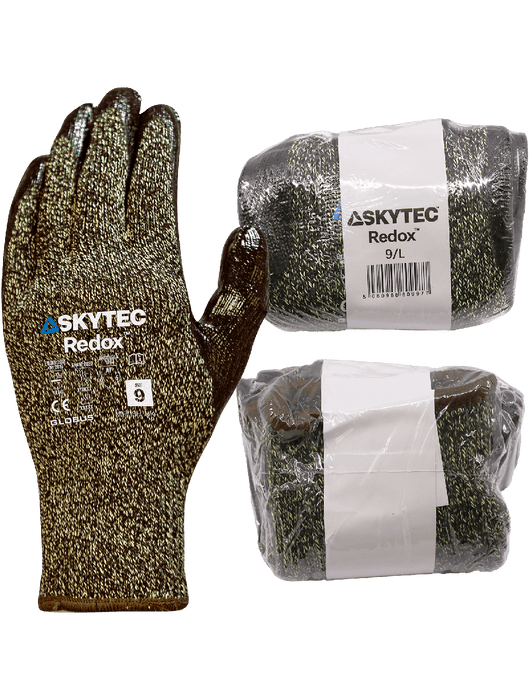 Redox™ 10g Aralene® Shell, Nitrile Palm, Vend Packed, ANSI/ISEA 105 Cut Level A7