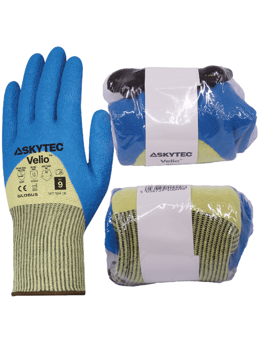 Velio™ Lightweight Gloves w/¾ Coated Latex, Vend Pack, ANSI/ISEA 105 Cut Level A6