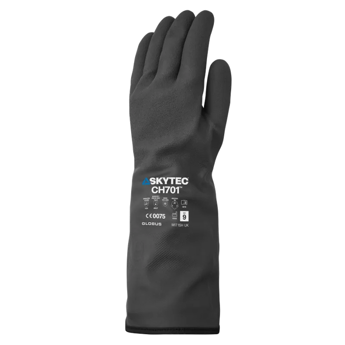 CH701™ 13½" Supported Chemical Handling Gloves with Nylon Liner and 20-Mil Butyl Shell
