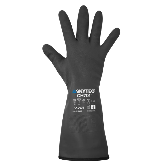 CH701™ 13½" Supported Chemical Handling Gloves with Nylon Liner and 20-Mil Butyl Shell