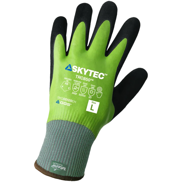 TRC850™ Water-Repellent Fully-Coated Dual Latex Thermal Grip Gloves, ANSI/ISEA 105 Cut Level A6