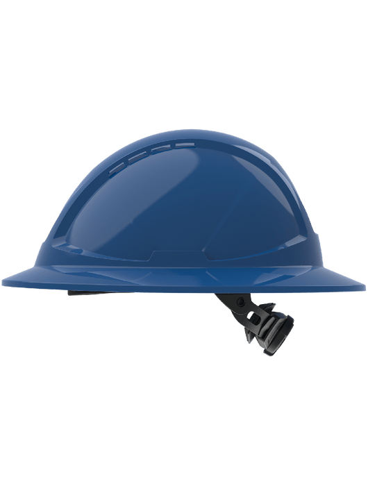 Radius Vented Full Brim Style HDPE Hard Hat With 6-Pt Ratchet Suspension, ANSI Z89.1-2014, Type 1, Class C