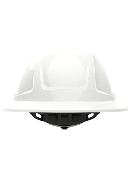 Radius Vented Full Brim Style HDPE Hard Hat With 6-Pt Ratchet Suspension, ANSI Z89.1-2014, Type 1, Class C