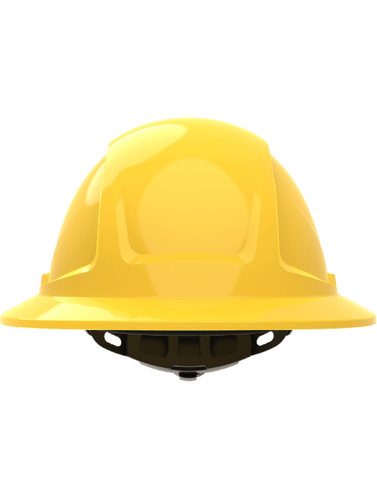 Radius Vented Full Brim Style HDPE Hard Hat With 6-Pt Ratchet Suspension, ANSI Z89.1-2014, Type 1, Class C