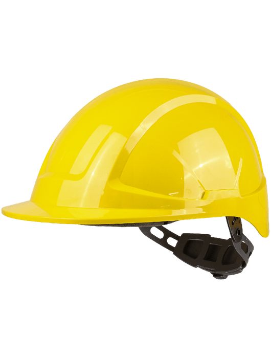 Radius Cap Style HDPE Hard Hat With 6-Pt Ratchet Suspension, ANSI Z89.1-2014, Type 1, Class E