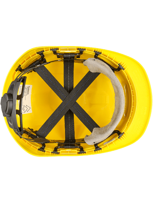 Radius Cap Style HDPE Hard Hat With 6-Pt Ratchet Suspension, ANSI Z89.1-2014, Type 1, Class E