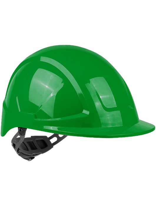 Radius Cap Style HDPE Hard Hat With 6-Pt Ratchet Suspension, ANSI Z89.1-2014, Type 1, Class E