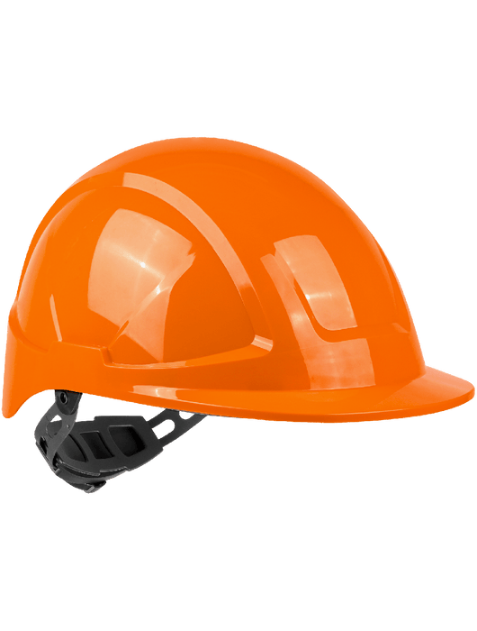 Radius Cap Style HDPE Hard Hat With 6-Pt Ratchet Suspension, ANSI Z89.1-2014, Type 1, Class E