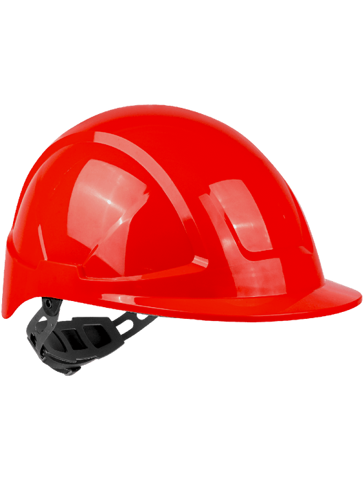Radius Cap Style HDPE Hard Hat With 6-Pt Ratchet Suspension, ANSI Z89.1-2014, Type 1, Class E