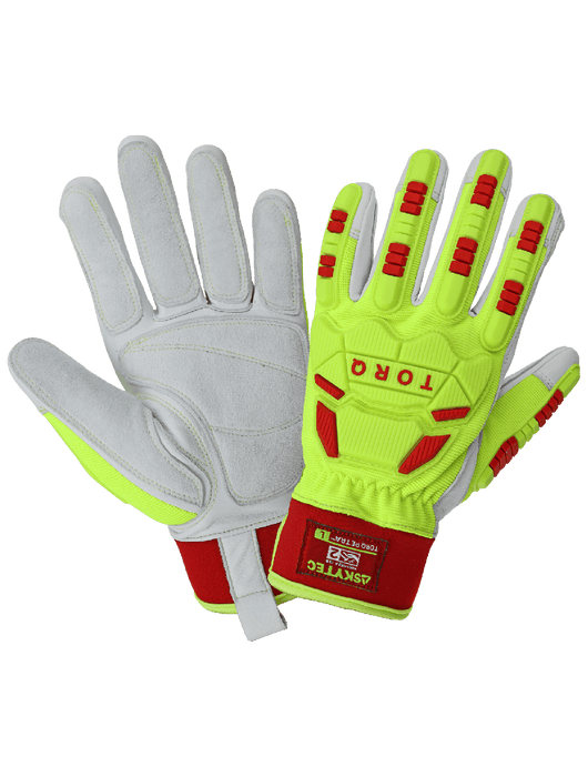 Torq Petra™ Impact-Resistant Mechanics Style Gloves with Spandex Back and a Neoprene Cuff, ANSI/ISEA 105 Cut Level A8
