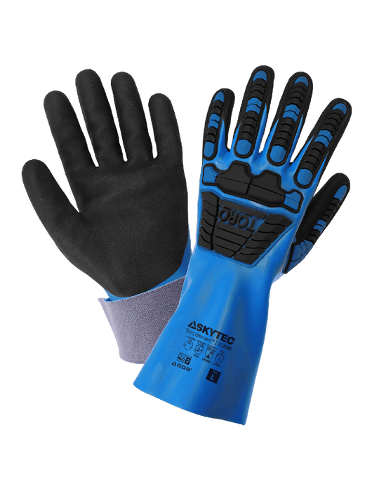 Torq Bismark™ Double-Dipped Nitrile, Supported, Chemical Impact Gloves w/Multi-Hazard Protection, ANSI/ISEA 105 Cut Level A5