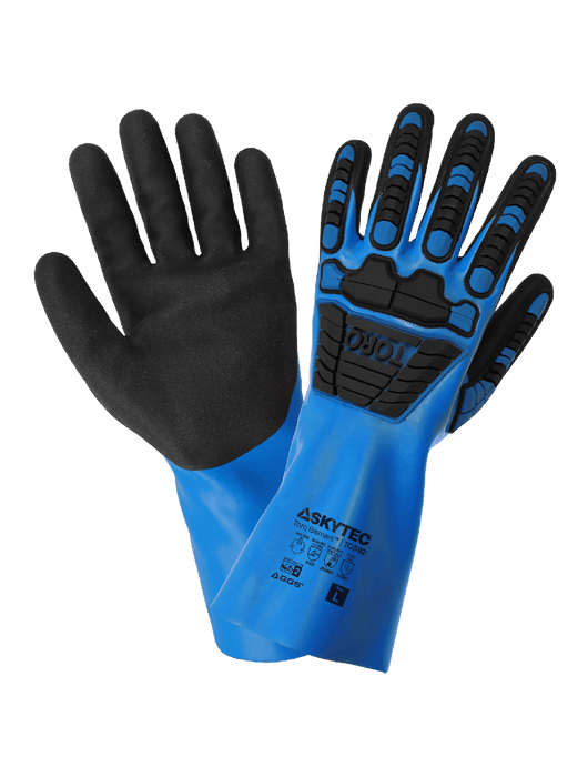 Torq Bismark™ Double-Dipped Nitrile, Supported, Chemical Impact Gloves w/Multi-Hazard Protection, ANSI/ISEA 105 Cut Level A5
