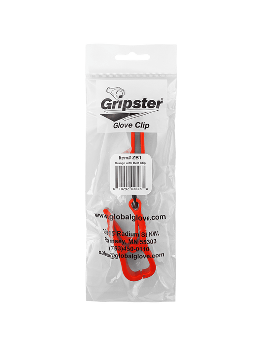 Gripster® Hi-Vis Orange Utility Clip w/Belt Clip