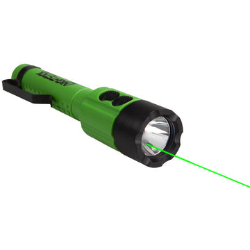 Flashlight w/Green Laser - 2 AA (not included), Green