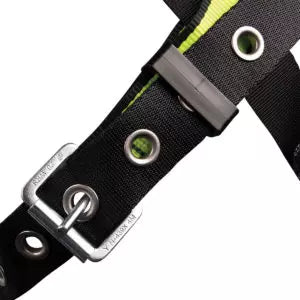 PRO No-Tangle Dorsal D-Ring Harness w/Grommet Leg Straps, Quick-Connect Chest