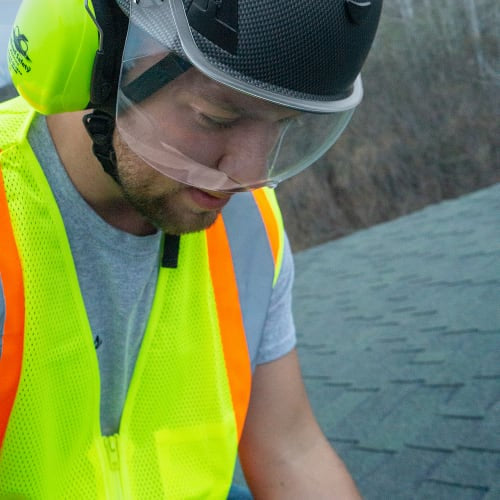 FrogWear® Cl. 2 Hi-Vis Lime Lightweight Mesh Polyester Vest w/Contrasting Orange Trim, Zipper Closure