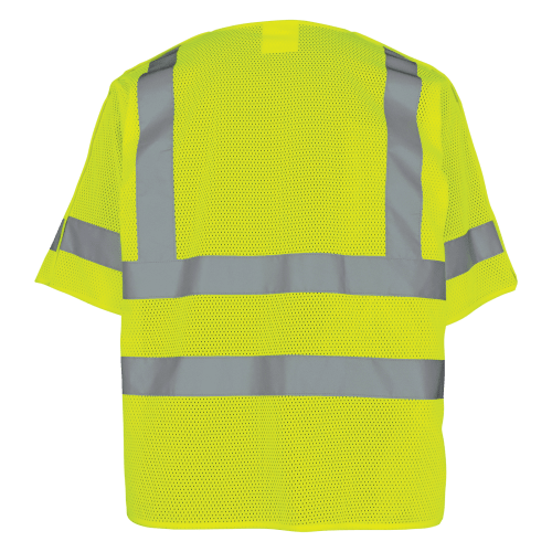 FrogWear® Cl. 3 Lime  Hi-Vis Lightweight Mesh Polyester Breakaway Safety Vest
