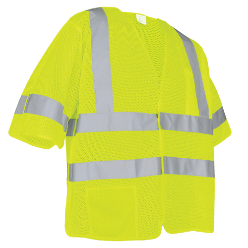 FrogWear® Cl. 3 Lime  Hi-Vis Lightweight Mesh Polyester Breakaway Safety Vest