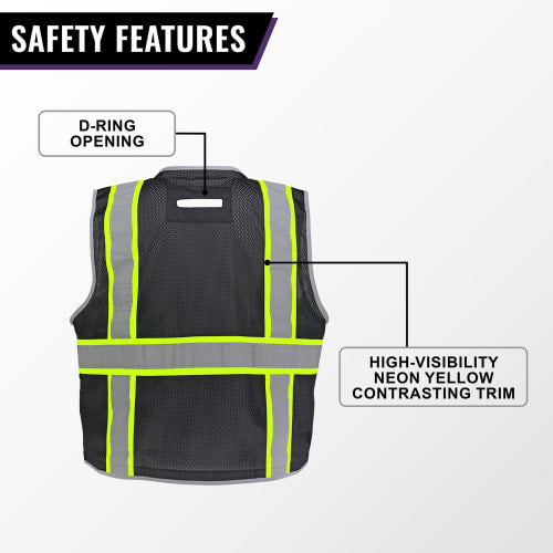 FrogWear® HV Blue Enhanced Visibility Surveyors Safety Vest