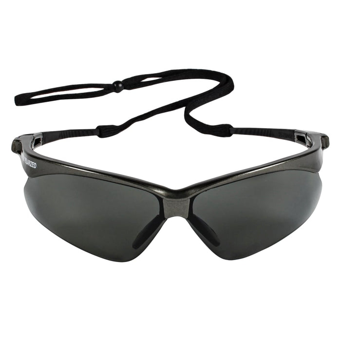 KleenGuard™ Nemesis™ Safety Glasses, Gunmetal Frame, Polarized Gray Lens