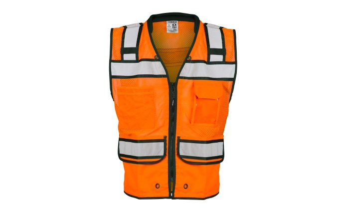 High Performance Surveyors Vest, Hi-Vis Lime, ANSI Class 2