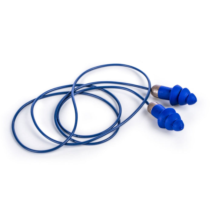 Rockets Metal Detectable Earplugs, Corded, NRR 27dB, 50 Pairs/Box