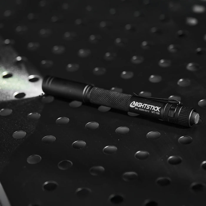 Metal Mini-Tac Flashlight, 2 AAA,  Black