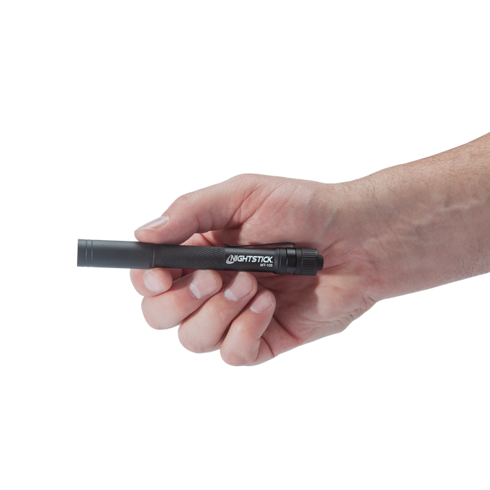 Metal Mini-Tac Flashlight, 2 AAA,  Black