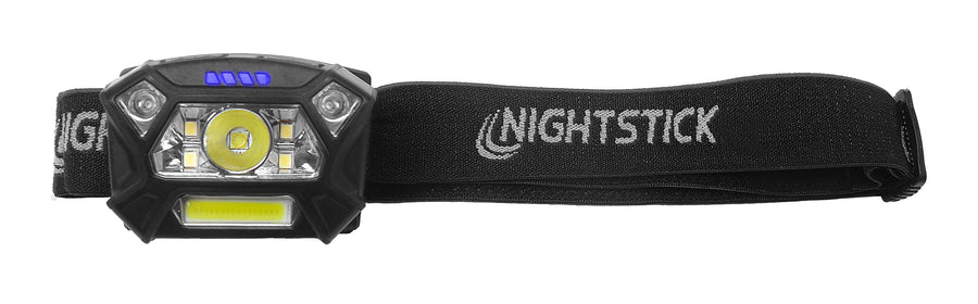 Dual-Light Headlamp w/Motion Sensing Activation – Black