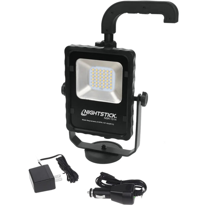 Scene Light w/Magnetic Base Kit w/6' Tripod & Carry Case, 1,000 Lumens , Li-Ion, Black