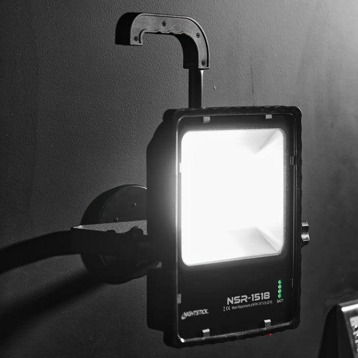 Scene Light w/Magnetic Base & Telescoping Handle, 12,500 Lumens , Li-Ion, Black