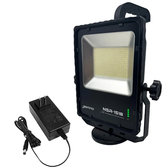 Scene Light w/Magnetic Base & Telescoping Handle, 12,500 Lumens , Li-Ion, Black