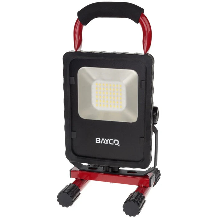 2,200 Lumen LED Area Light w/Floor Stand, 6' 18/3 SVT Cord & Single Sealed Push Button Switch