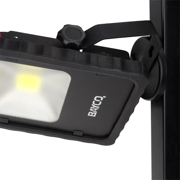 3,000 Lumen LED Magnetic Stand Area Light, 12' 18/3 SVT Cord & Single Sealed Push Button Switch