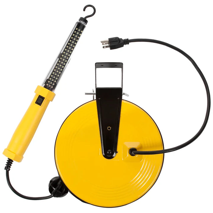 60 LED Worklight w/50' 18/2 Cord Reel, Yellow