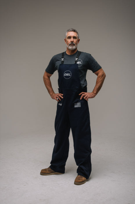 12 CAL Bib Overall, Navy - Men's