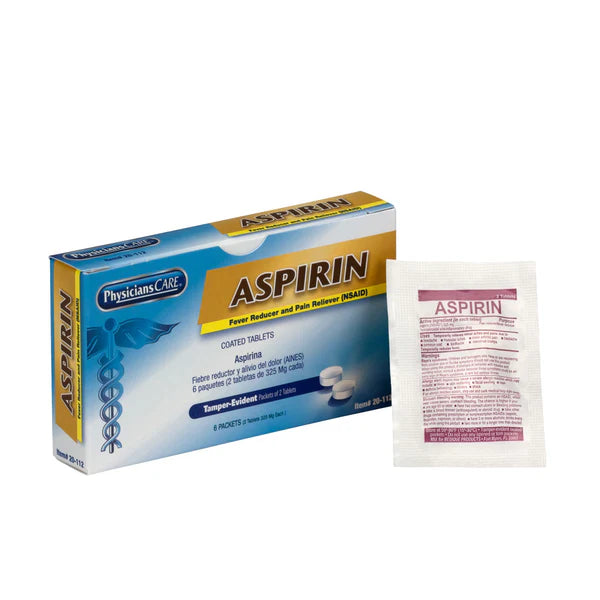 PhysiciansCare Aspirin, 6 x 2/Box