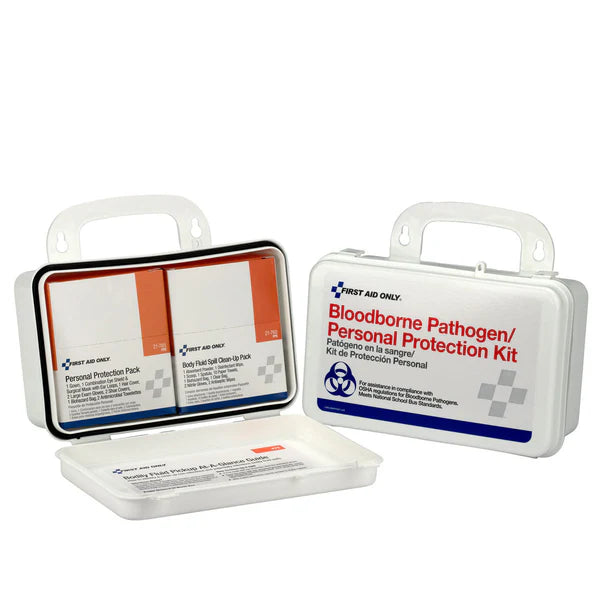 Bloodborne Pathogen (BBP) Unitized Spill Clean Up Kit, Plastic Case