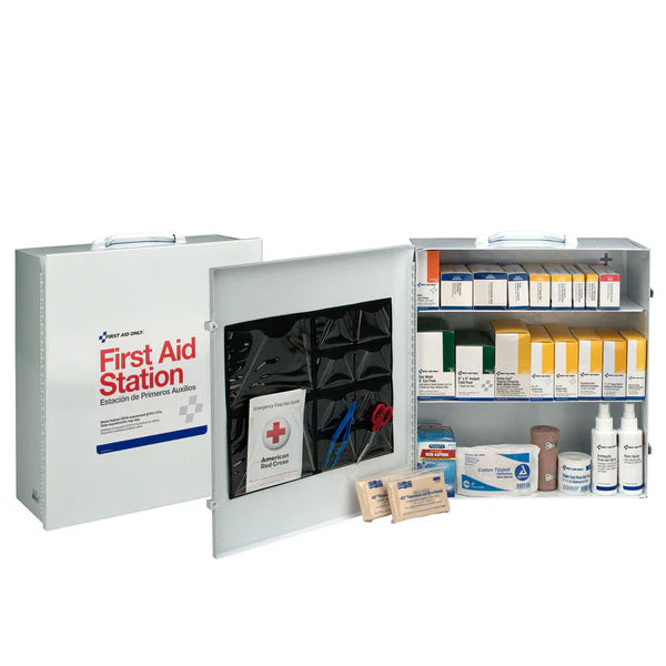 100 Person 3 Shelf First Aid Steel Cabinet