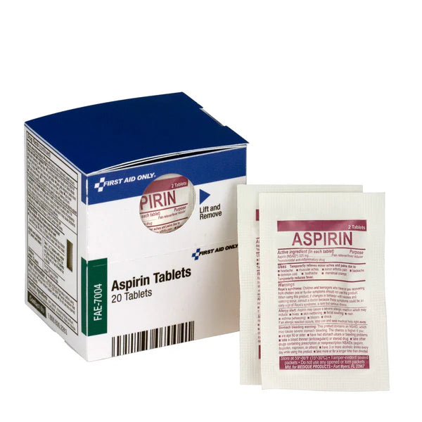 SmartCompliance Refill Aspirin, 2 Tablets / Packet, 10 Packets / Box ...