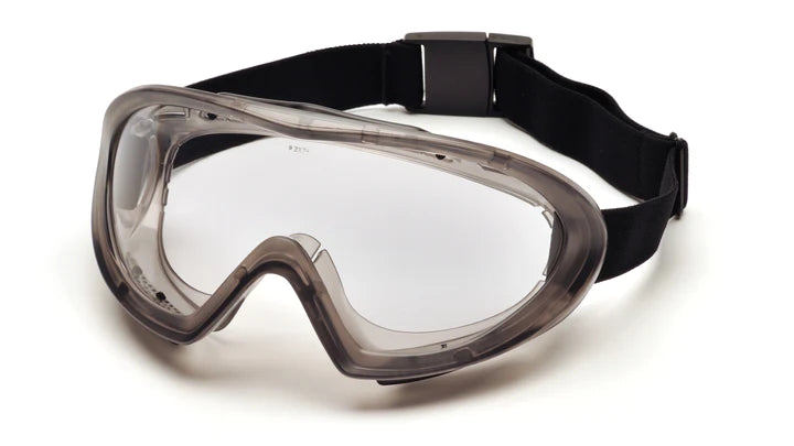 Capstone 500 Series - Gray Direct/Indirect Goggle with Clear H2MAX Anti-Fog Lens