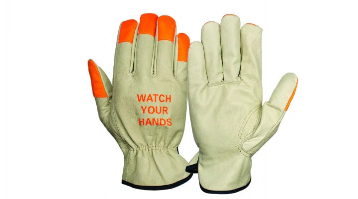 Select Cowhide Driver "Watch Your Hands", Keystone Thumb