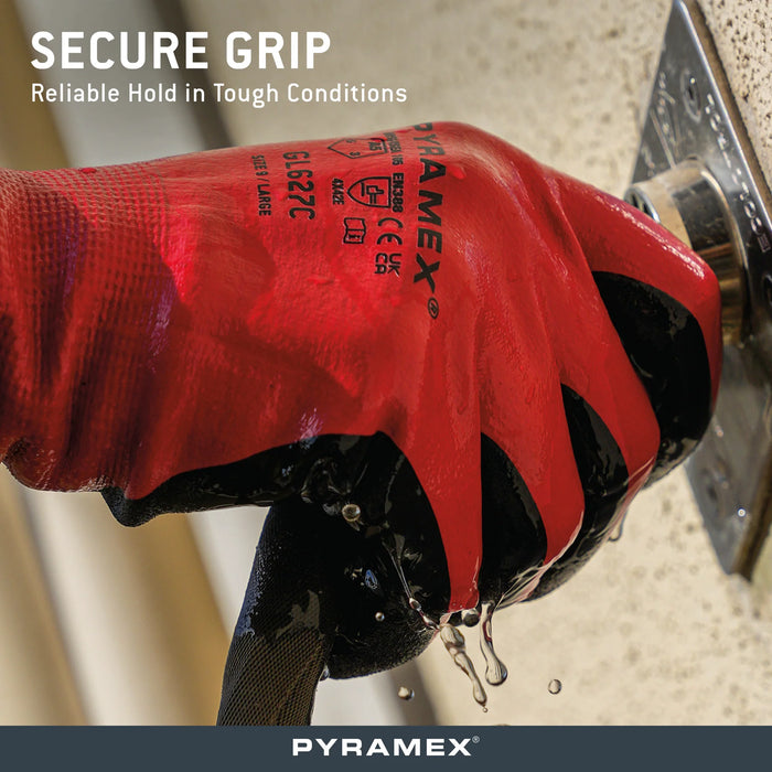 18g HPPE Blended Liner, Double-Dipped Nitrile, Waterproof Cuff, Touchscreen Capability, ANSI/ISEA 105 Cut Level A5