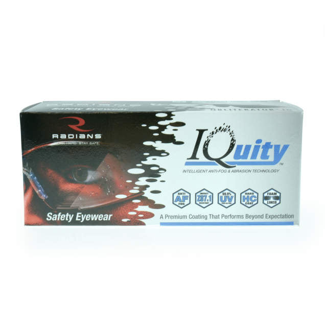 Obliterator™ IQ - IQuity Anti-Fog Foam Lined Safety Eyewear, IQ Lens