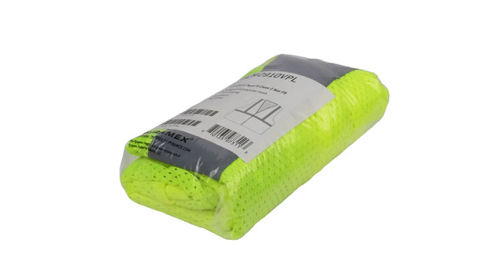 Class 2 Hi-Vis Lime Safety Vest, Hook & Loop Closure, Vend Pack