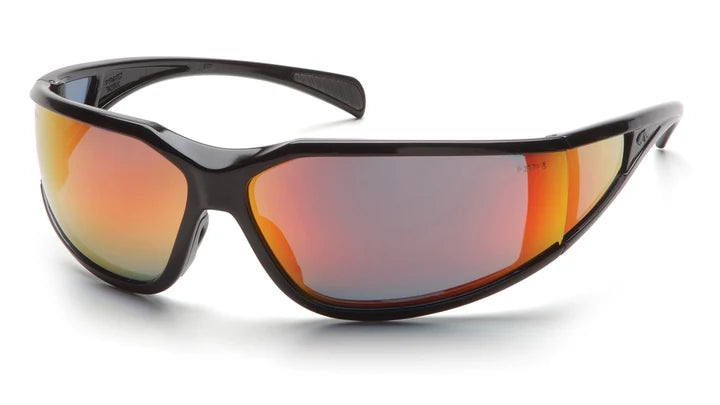 Exeter® - Glossy Black Frame, Mirror Anti-Fog Lens