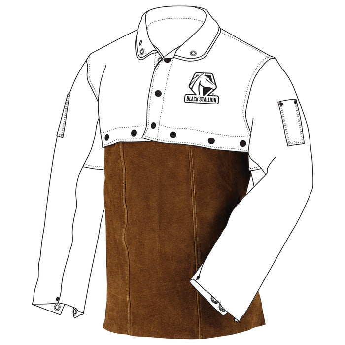 Split Cowhide Welding Bib