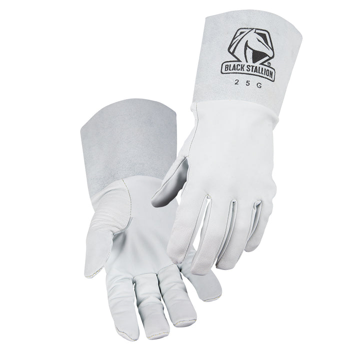 Pearl White Grain Goatskin TIG Glove