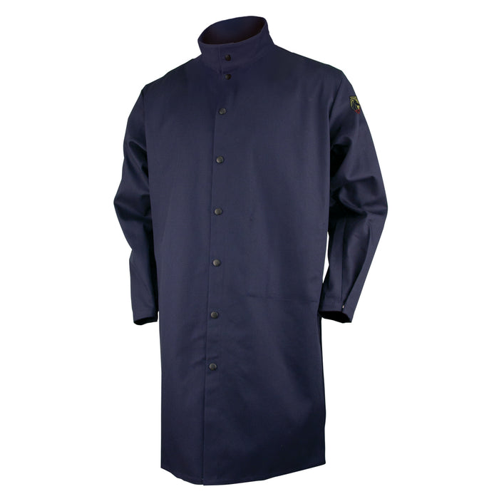 9oz. FR Cotton Shop Coat, Navy, 42"