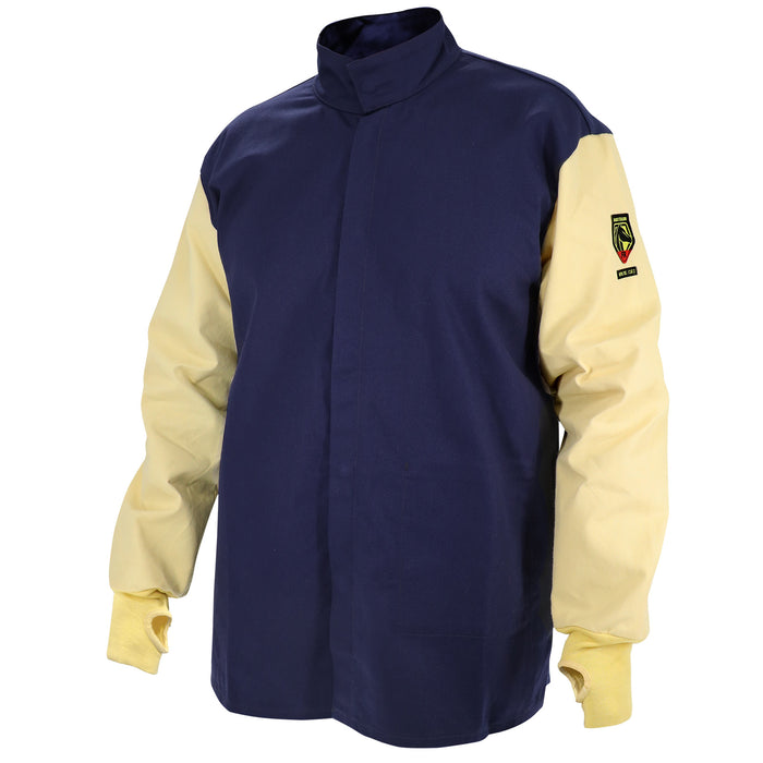 Arc-Rated Aramid & FR Cotton Hybrid Welding Jacket
